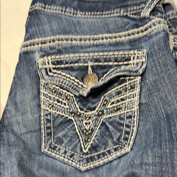 Vigoss Blue Straight Leg Jeans Classic Style - Picture 8 of 9